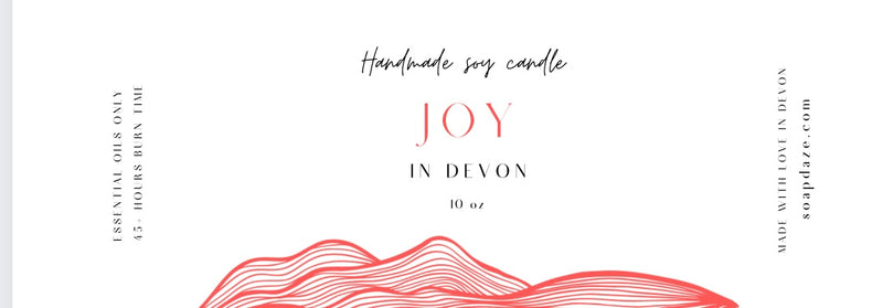 Personalised Joy Candle, Large Jo