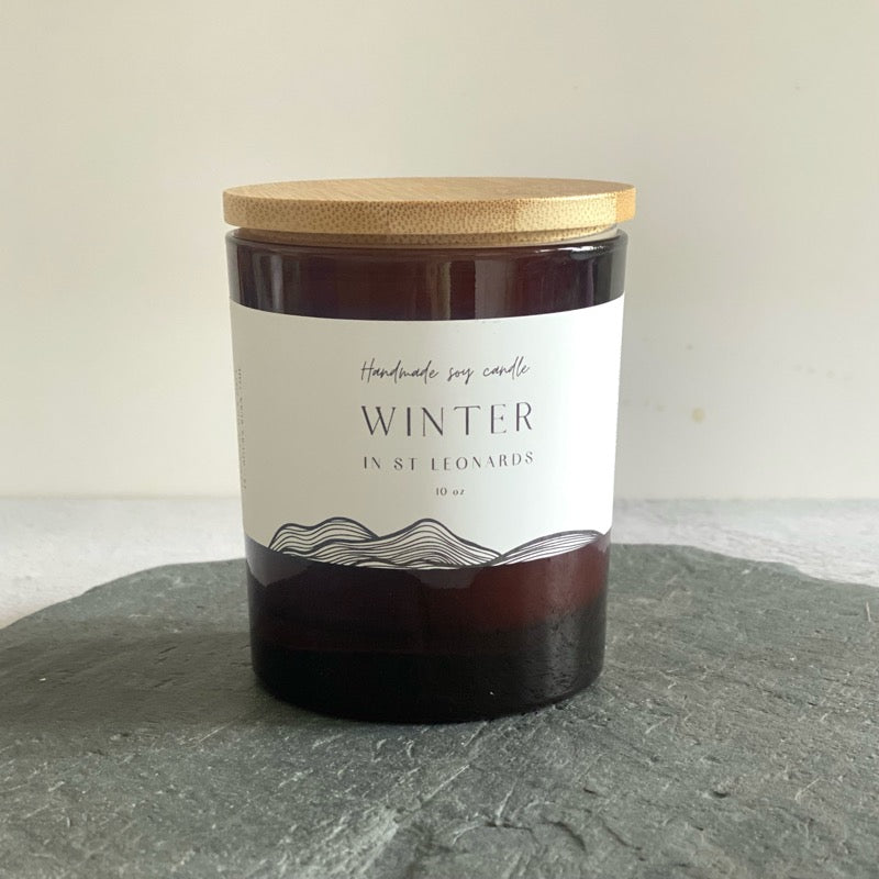 Personalised Winter Candle, Large
