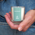 Barefoot boxed votive candle
