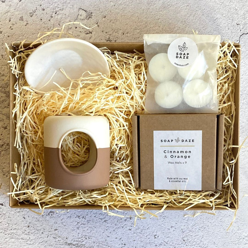 Terracotta Burner and Wax Melt Gift Set