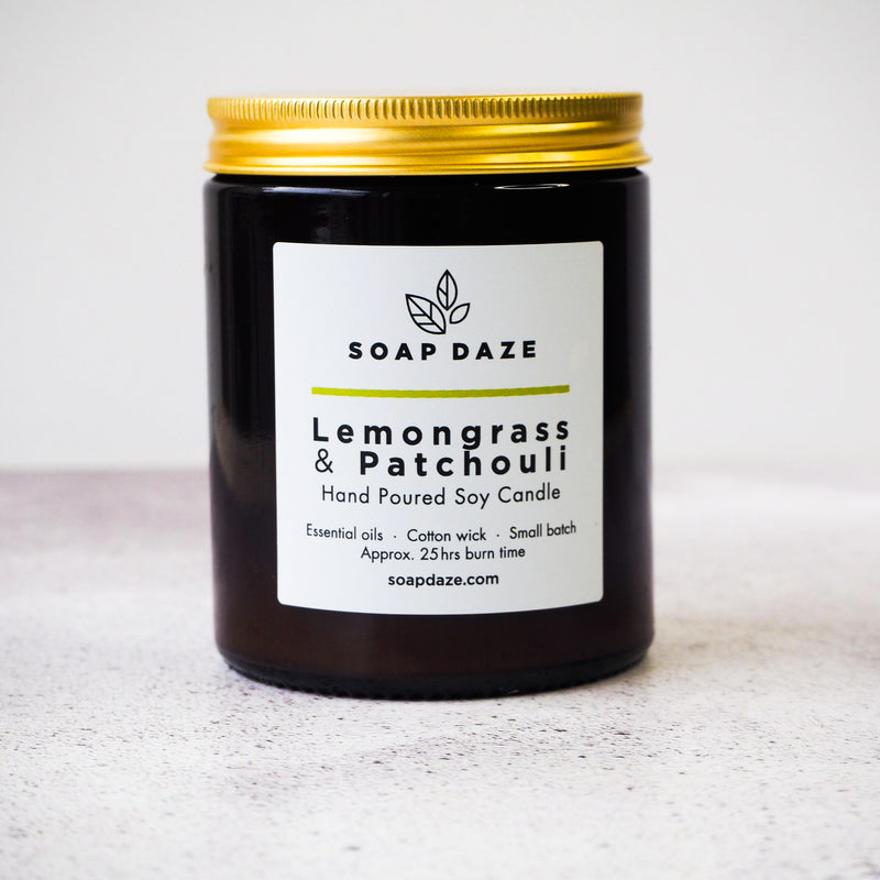 Lemongrass & Patchouli Soy Wax Candle