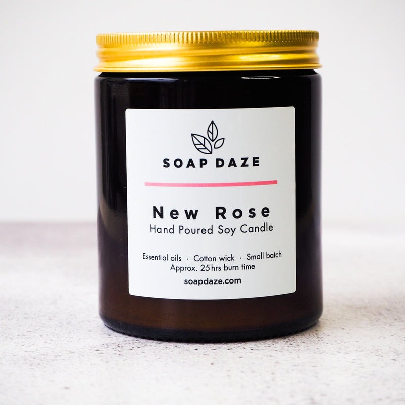 New Rose Soy Wax Candle