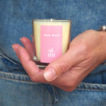 New Rose boxed votive candle